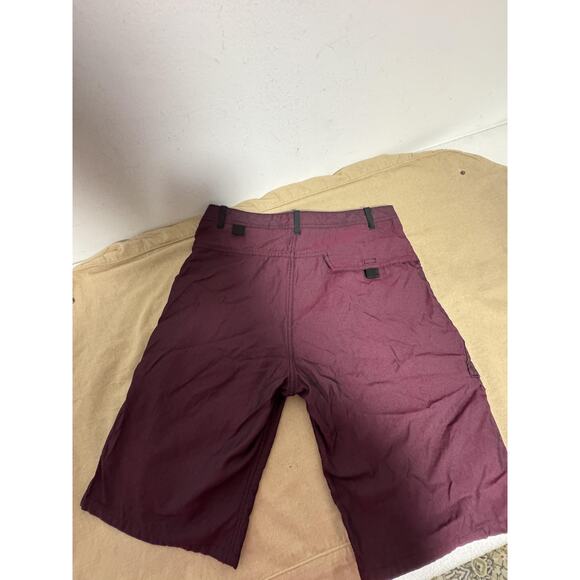 Alexander Wang Shorts Mens 32 Burgundy Black Utility Cargo Mesh Lined Zip Fly - Picture 6 of 15